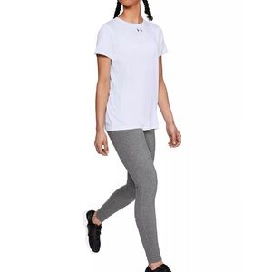 Under Armour Heat Gear White Tee T-Shirt Top S/S